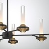 Eurofase Lighting Torcia 16 - Light Chandelier in  Black/Brass - 2 of 3
