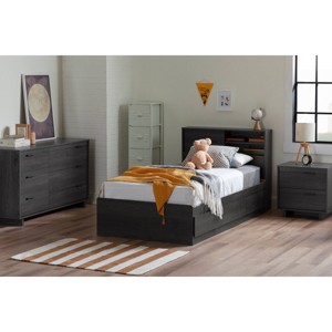 South Shore Fynn 6 Drawer Double Dresser Gray Oak: Laminated Particle Board, 5-Year Warranty, Anti-Tip Hardware - 1 of 4