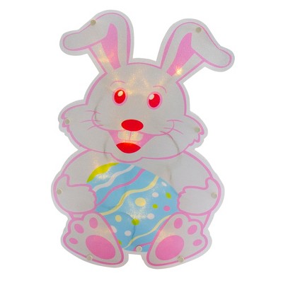 Northlight 14" Battery Operated LED Lighted Easter Bunny Window Silhouette