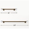 Home Mart Goods Clear Ball Bubbles Bronze Modern Curtain Rod For Windows (66" - 120") - 3 of 3