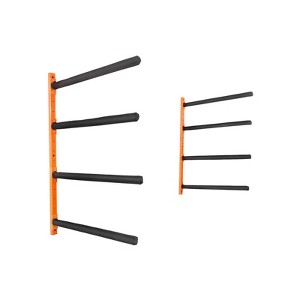 VEVOR Wall Kayak Storage Rack, 4-Capacity Wall Mounted Kayak Holders for Kayak Canoe Paddle Board, Kayak Storage Hooks with Adjustable Padded Arms - 1 of 4