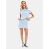EXLURA Womens Casual Summer 2 Piece Short Skirt Sets Short Sleeve Tshirt And Tennis Skort Dressy Cotton Matching Sweatsuits - 4 of 4
