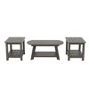 WestinTrends 3-Piece Outdoor Adirondack Coffee Table and Side Table Set - 3 of 4