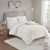 Okak Full/King 3-Piece Chenille Full-print Floral Bed Comforter Set with Pillow Shams,Comfortable Tufted Quilt Bedding Sets,Machine Washable - 2 of 4