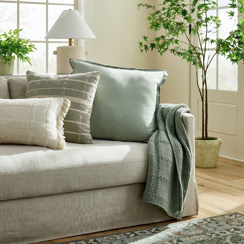Linen Square Throw Pillow - Threshold™ designed with Studio McGee, 2 of 11