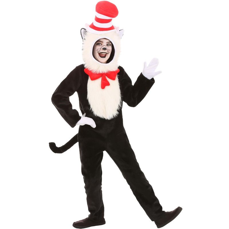 HalloweenCostumes.com Small   Dr. Seuss The Cat in the Hat Premium Costume Kids., Black/Red/White, 1 of 5