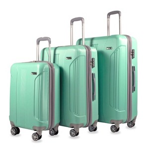 American Green Travel Denali S 3-Piece TSA Anti-Theft Spinner Luggage Sets - 1 of 4