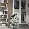 Kings Brand Furniture 5-Tier Rotating Shoe Rack—360° spinning storage tower, perfect for closets, entryways, bedrooms, or hallways - 4 of 4