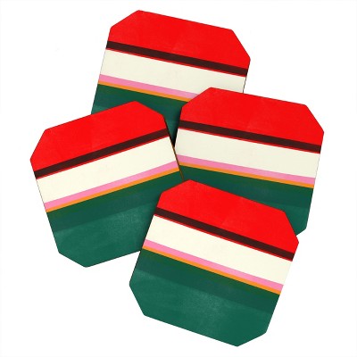 Garima Dhawan stripe study 34 Coaster Set - Deny Designs