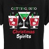 Women's - Instant Message - Getting Into Christmas Spirits Short Sleeve Graphic T-Shirt - 2 of 4