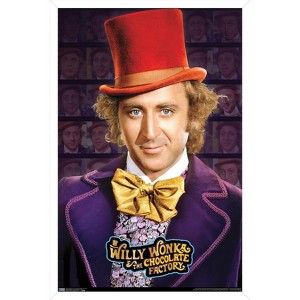 Trends International Willy Wonka And The Chocolate Factory - Willy Wonka Framed Wall Poster Prints - 1 of 4