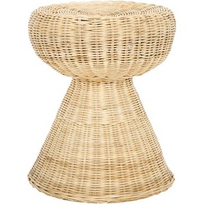 Tritan Rattan Accent Table/Stool - STL6502A - Natural - Safavieh - 1 of 4