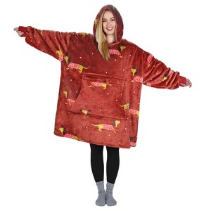 Catalonia Women's Oversized Hoodie Sweatshirt, Casual Pullover Sweater with front Pocket, Valentine’s Day Gift for Her - 1 of 4