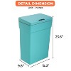 FDW Trash Can 13 Gallon 50 Liter Touchless Trash Bin with Lid Plastic Kitchen Waste Bin Quiet Operation &  Adjustable Sensitivity - 2 of 4