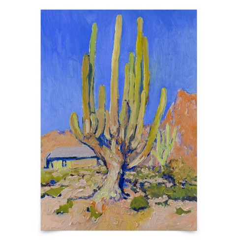 11x14 Cactus Canvas Painting 