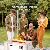 SereneLife Propane Gas Fire Pit - Rectangle, 50k BTU - 2 of 4