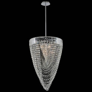 Allegri Mira 21" Wide Polished Chrome Foyer Pendant - 1 of 1