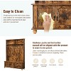 Modern Hall Tree With Storage Bench, Entryway Coat Rack With 5 Hooks & 2 Large Drawers, Rustic Brown Shoe Cabinet for Mudroom, Living Room, Bedroom - 4 of 4