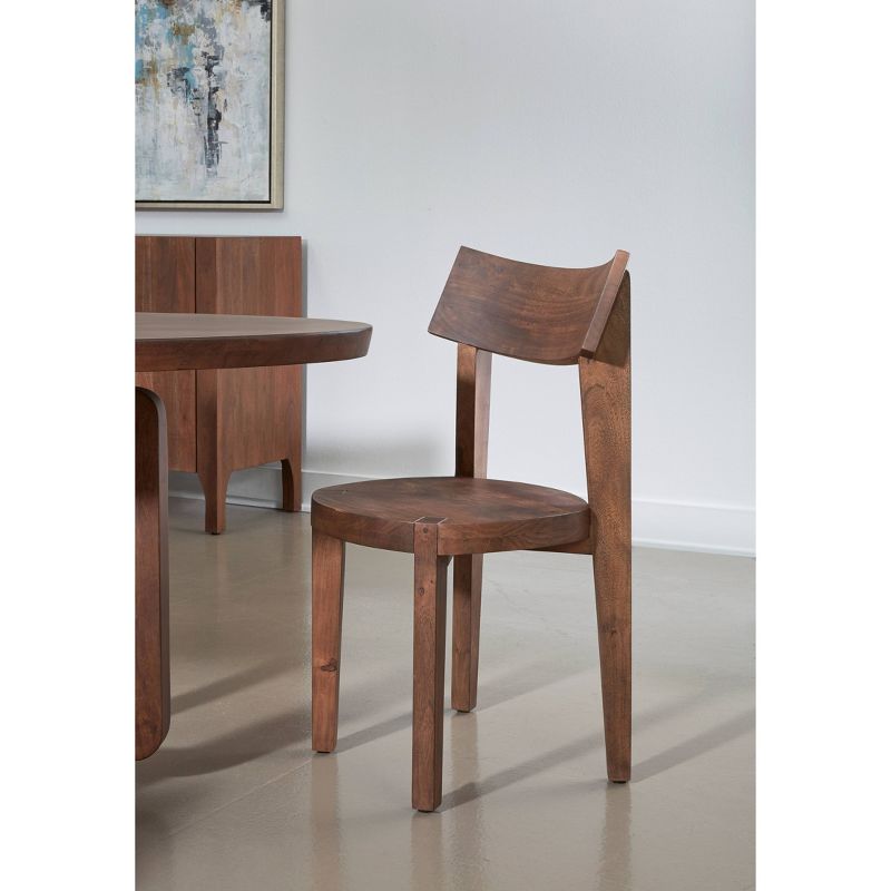 Set of 2 Arcadia Dining Chairs Brown - Treasure Trove Accents, 4 of 9
