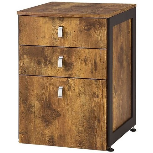 3 Drawer Lateral File Cabinet In Antique Nutmeg Brown Bowery