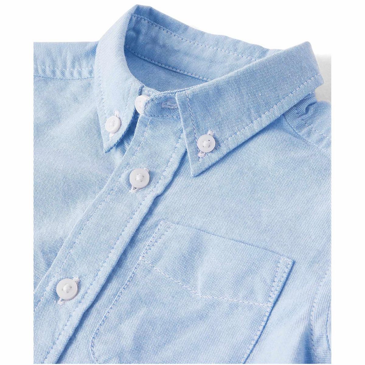 The Children's Place Toddler Boys Uniform Short Sleeve Oxford Button Down Shirt - thumbnail 2