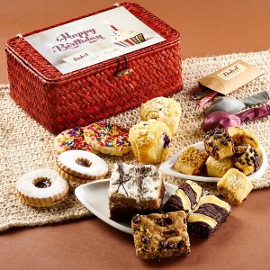 Dulcet Gift Baskets Brownies, Rugelah & Cookies Gift Baskets, Gourmet Birthday Food Gift Baskets for Sister, Daughter, Teacher, and Grandmother - 1 of 4