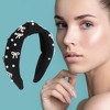 Unique Bargains Women's Bow Faux Pearls Tie Headbands 1 Pc - 2 of 4
