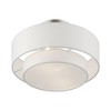 Livex Lighting Meridian 2 - Light Semi-Flush Mount in  Brushed Nickel - 3 of 4