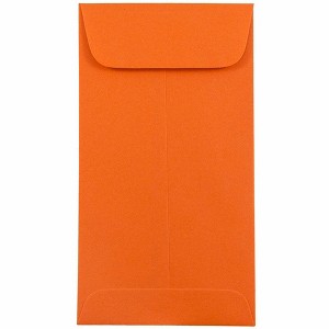 JAM PAPER #7 Coin Business Colored Envelopes - 3 1/2 x 6 1/2 - Red Recycled - 100/Pack - 1 of 1
