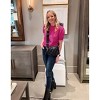 Women's Casual Crew Neck Short Sleeve Sweater Tops for Spring and Summer 2025,Rose - M - 3 of 4