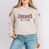 Simply Sage Market Statue Of Liberty America Front And Back Sweatshirt - M - Dust - 2 of 4