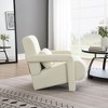 CAVINAS Ergonomics Accent Chair with A Gently Reclined Seat,Luxury Armchair with L-Shaped Armrest,Linen Fabric Lounge Chair for Living Room - 4 of 4