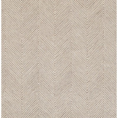 Taupe Herringbone Hand Tufted Wool Area Rug 2' x 3'