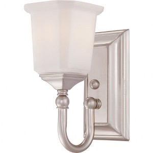 Quoizel Lighting Nicholas 1 - Light Vanity in  Brushed Nickel - 1 of 2
