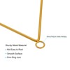 Unique Bargains Metal Wall Hanging Triangle Dream Catcher Rings Gold Tone 2 Pcs - 3 of 4