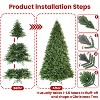 Racxily 7.5ft Artificial Christmas Tree:Pre-Lit (560 Lights) & Pre-Decorated (Frosted Pine,Cones, Berries),Perfect for Home/Office/Holiday Parties - 3 of 4