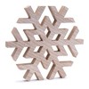 Melrose Natural Wood Snowflake (Set of 4) - image 3 of 3