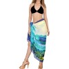 LA LEELA Women's Summer Beachwear Sarong Bikini Wraps Swim Cover Up Skirt Wrap Swimwear Swimsuit Beach Coverups for Women One Size Tidal Wave, Beach - 2 of 4