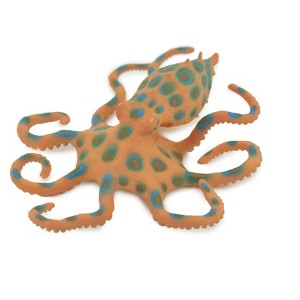 Collectible Wildlife Gifts | Octopus, Blue-ringed octopuses, Octopodes, Octopoda,Museum Quality, Hand Painted, Hard Rubber, Gift, 4 1/2"  CH299 BB181 - 1 of 4