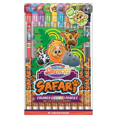 Scentco 10pk Scented Colored Smencils Safari