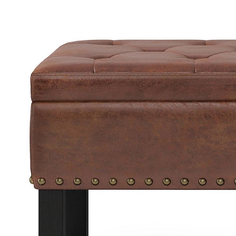 Riley Storage Ottoman Bench Faux Leather - WyndenHall, 5 of 11