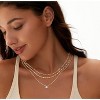 14K Gold/Silver Layered Necklace Set, Cross Pendant with Paperclip Rope Bead Box Dot Chains, Trendy German Minimalist Jewelry Gift - 2 of 4