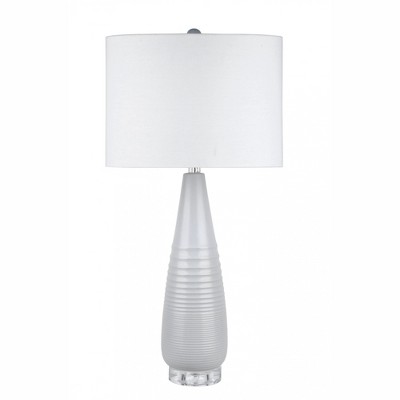 nuLOOM Salem Cermaic 29" Table Lamp Lighting - Gray 29" H x 14" W x 14" D