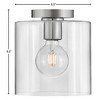 Lark Pippa 1 - Light Flush Mount in  Polished Nickel - 2 of 4