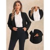 Allegra K Women's Long Sleeve Breast Pocket Blazer - 2 of 4