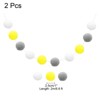 Unique Bargains Colorful Felt Ball Flexible Wear-resistant Pom Pom Garland 2 Pcs - 2 of 4