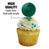 Chicago State University Primary Logo Cupcake Picks Toppers Decoration Set of 6 - 3 of 4