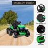 Kids Ride On Tractor, 12V Kids Ride On Toy Car with Remote Control, Electric Vehicles Toy with LED Headlights for Boys Girls 3-8, Gift for Kids - 2 of 4