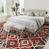 Living Room Rug Modern Geometric Washable Rug Non Slip Low Pile Floor - 3 of 4