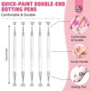 Saviland 10-in-1 Dual-Tip Dotting Kit: Multi-Size Nail Art Pens for Dotting & Embossing - Transparent Design Tool Set - 3 of 4